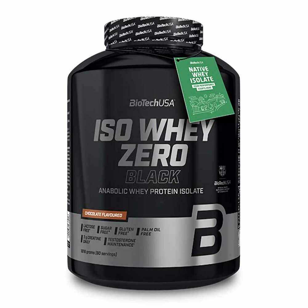 Biotech Iso Whey Zero Black premium eiwitpoeder met creatine 1816g