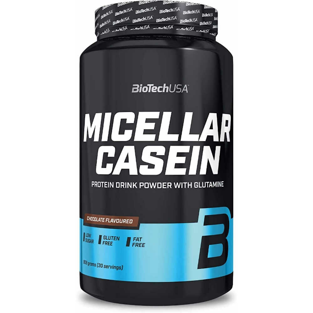 Biotech Micellar Casein eiwitpoeder 908g voor spierherstel in de nacht