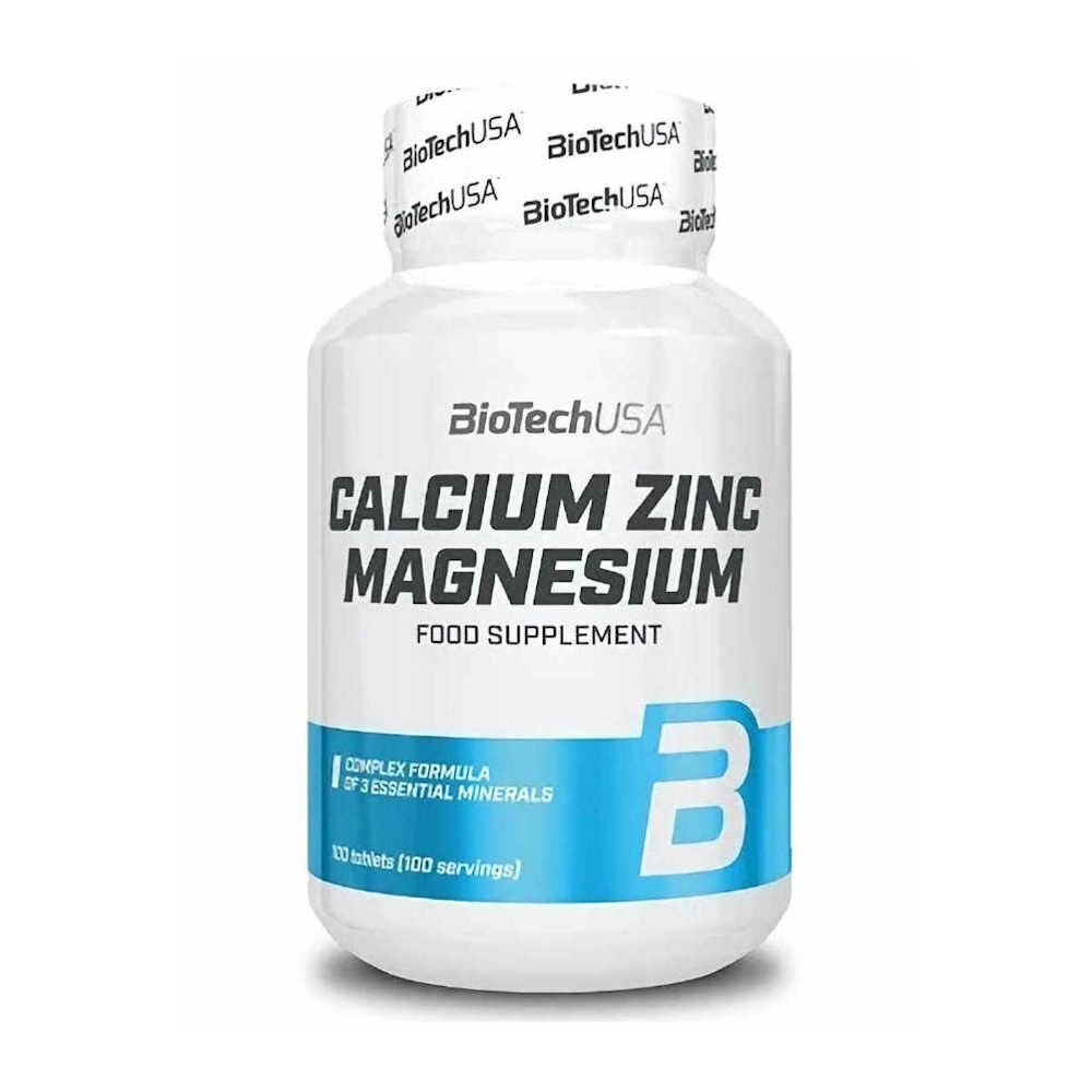Biotech Calcium Zink Magnesium supplement 100 tabletten