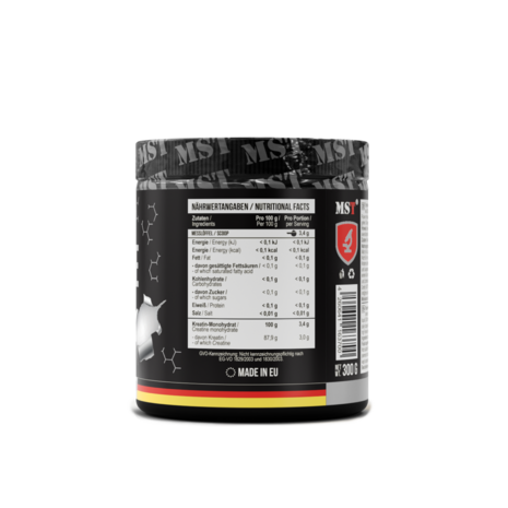 MST Creatine Micronized 300g Ingredients