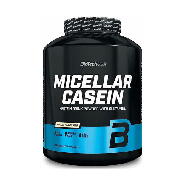 Biotech Micellar Casein eiwitpoeder 2270g voor langdurig spierherstel