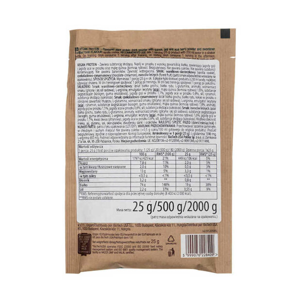 Biotech Vegan proteine poeder 500g