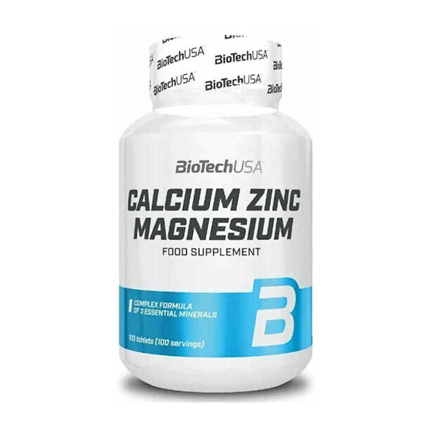 Biotech Calcium Zink Magnesium supplement 100 tabletten